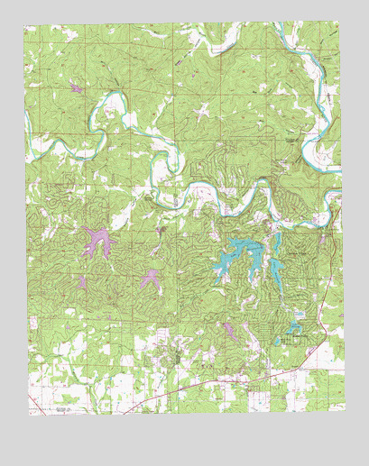 Stuart, AR USGS Topographic Map