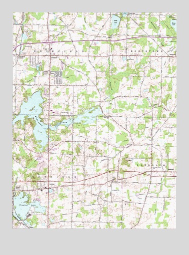 Suffield, OH USGS Topographic Map