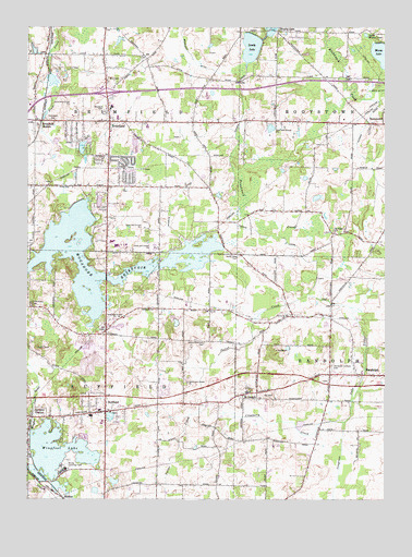 Suffield, OH USGS Topographic Map