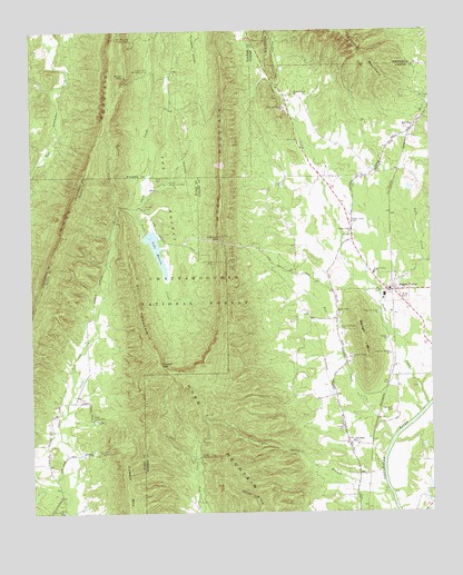 Sugar Valley, GA USGS Topographic Map