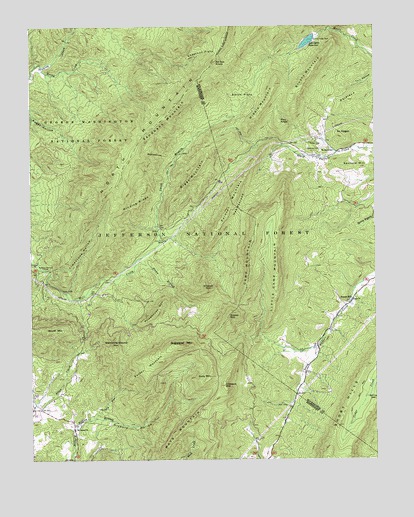 Sugarloaf Mountain, VA USGS Topographic Map