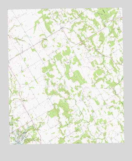 Blanton, TX USGS Topographic Map