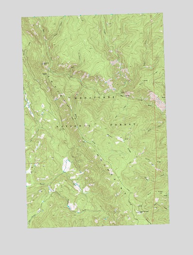 Sugarloaf Peak, WA USGS Topographic Map