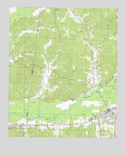 Sulligent, AL USGS Topographic Map
