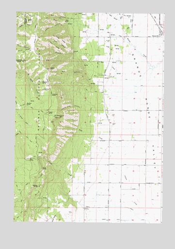 Summerville, OR USGS Topographic Map