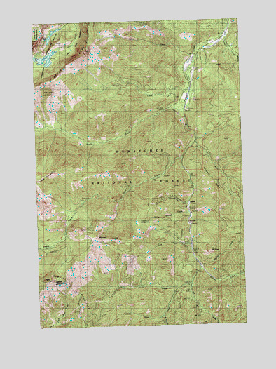 Blewett, WA USGS Topographic Map