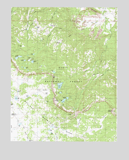 Blind Lake, UT USGS Topographic Map
