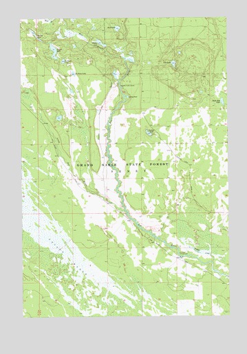 Sunken Lake, MI USGS Topographic Map