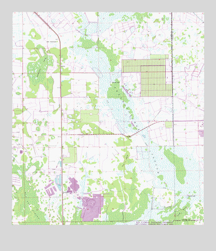 Sunniland, FL USGS Topographic Map