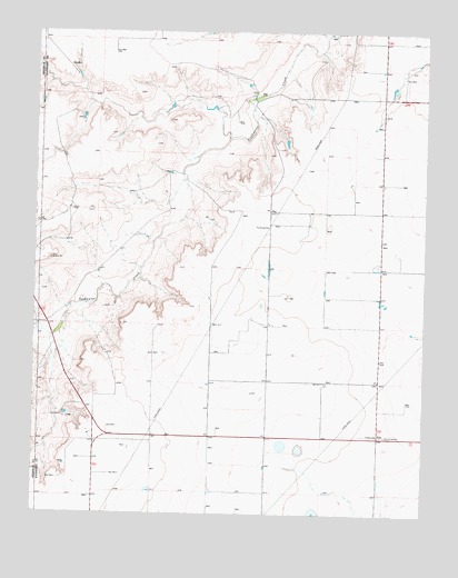 West of Gruver, TX USGS Topographic Map