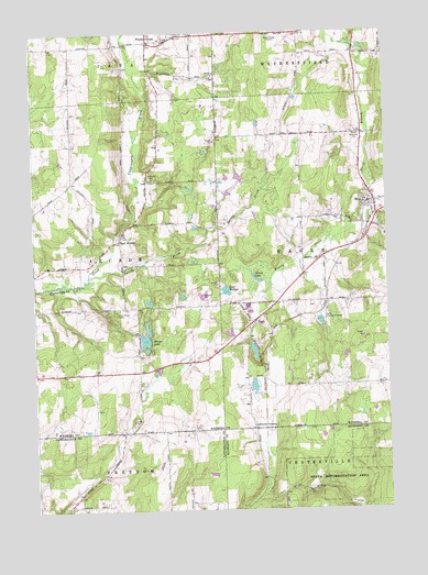 Bliss, NY USGS Topographic Map