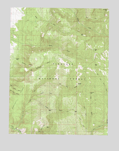 Sunset Peak, UT USGS Topographic Map