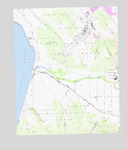 Surf, CA USGS Topographic Map