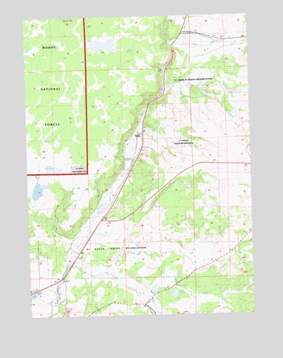 Surprise Station, CA USGS Topographic Map