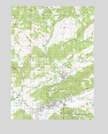 Sutherlin, OR USGS Topographic Map