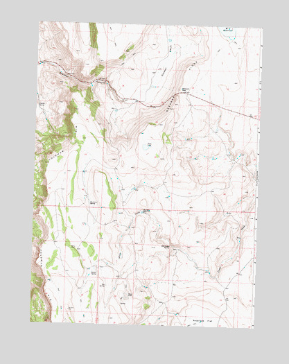 Blizzard Gap, OR USGS Topographic Map