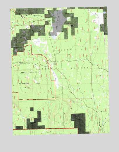 Swain Mountain, CA USGS Topographic Map