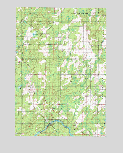 Swanson, MI USGS Topographic Map
