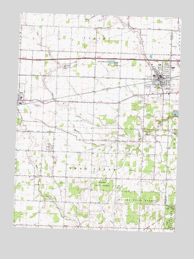Swanton, OH USGS Topographic Map