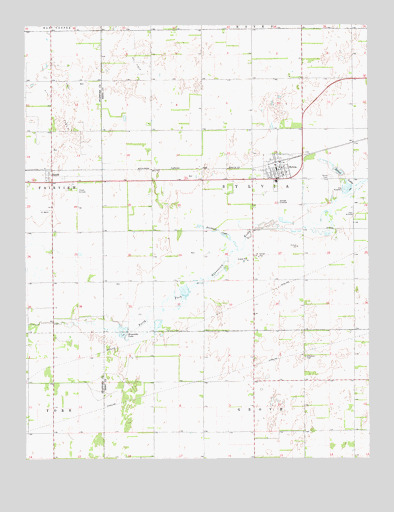 Sylvia, KS USGS Topographic Map
