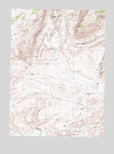 T E Ranch, WY USGS Topographic Map