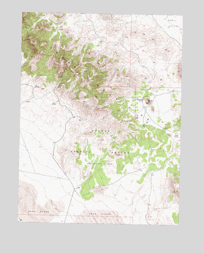 Tabbys Peak SW, UT USGS Topographic Map