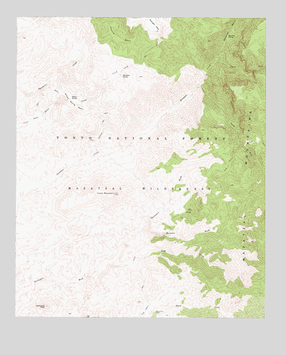Table Mountain, AZ USGS Topographic Map