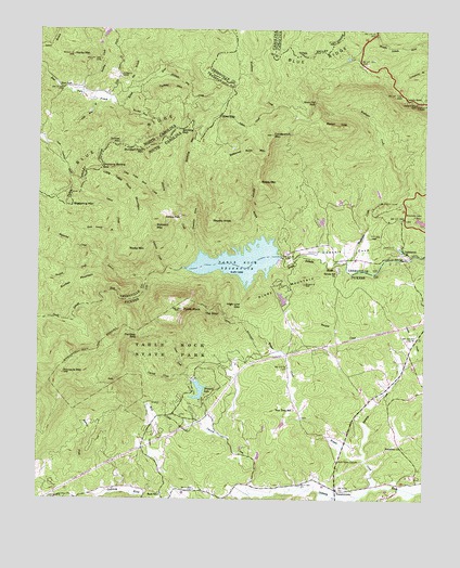 Table Rock, SC USGS Topographic Map