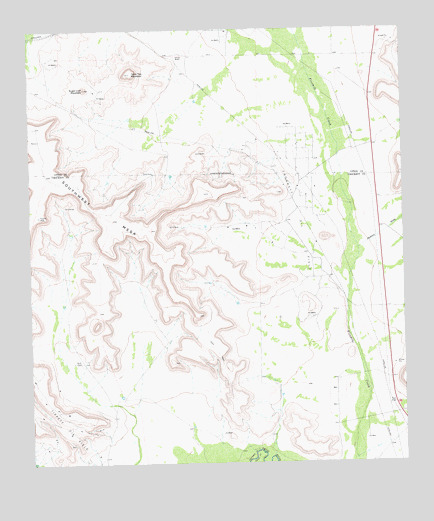 Table Top Mountain, TX USGS Topographic Map