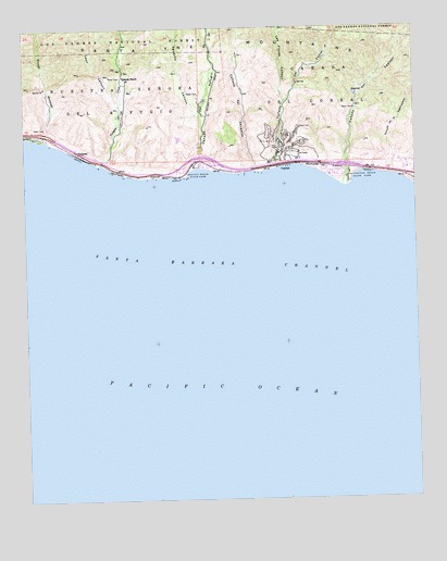 Tajiguas, CA USGS Topographic Map