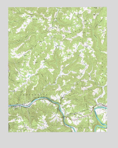 Talcott, WV USGS Topographic Map