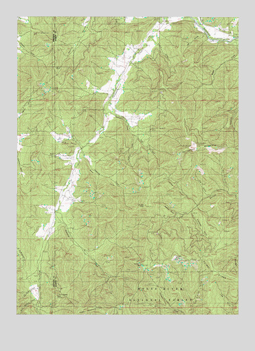 Tallowbox Mountain, OR USGS Topographic Map