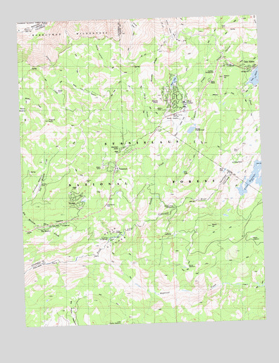 Tamarack, CA USGS Topographic Map