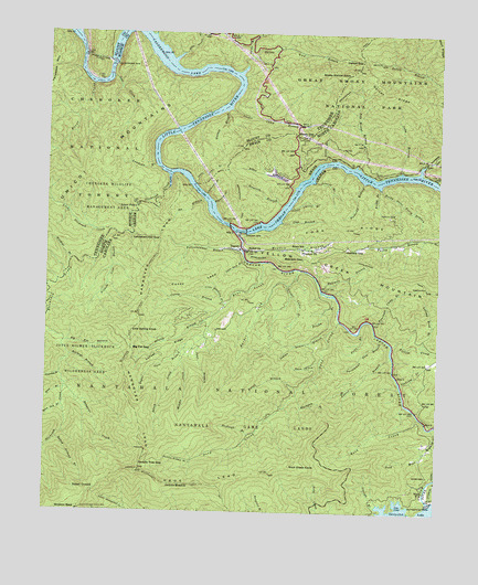 Tapoco, NC USGS Topographic Map