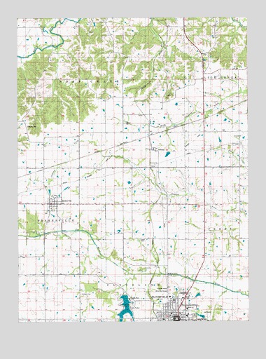 Bloomfield North, IA USGS Topographic Map