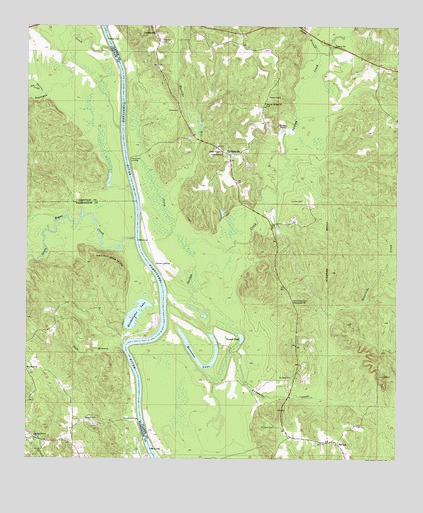 Tattlersville, AL USGS Topographic Map