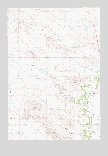 Taylor Hills, MT USGS Topographic Map