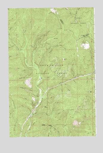 Taylor Peak, ID USGS Topographic Map