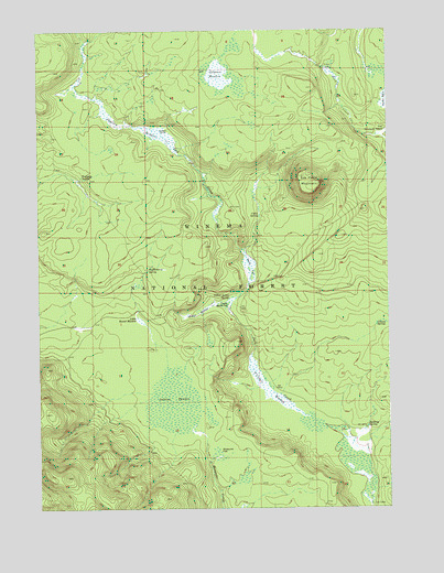 Tea Table Mountain, OR USGS Topographic Map