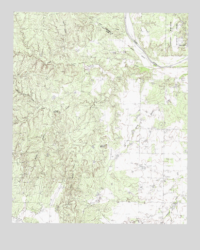 Teacup Mountain, TX USGS Topographic Map