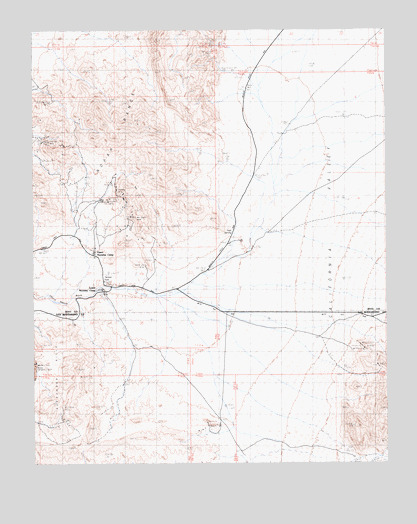 Tecopa Pass, CA USGS Topographic Map