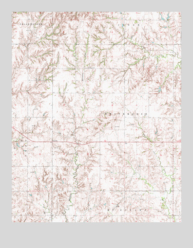 Tegarden, OK USGS Topographic Map