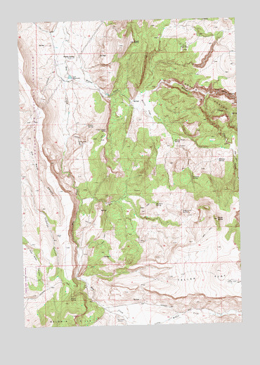 Teller Butte, OR USGS Topographic Map