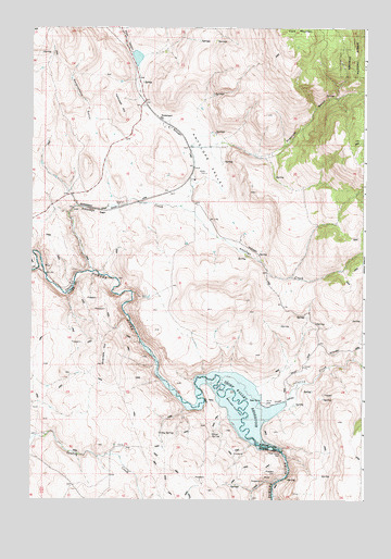 Telocaset, OR USGS Topographic Map
