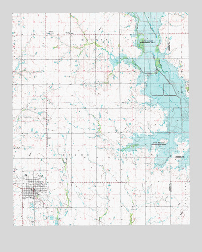 Temple, OK USGS Topographic Map