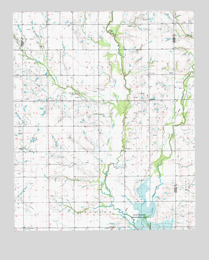 Temple NW, OK USGS Topographic Map
