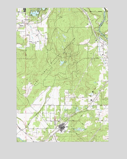 Tenalquot Prairie, WA USGS Topographic Map
