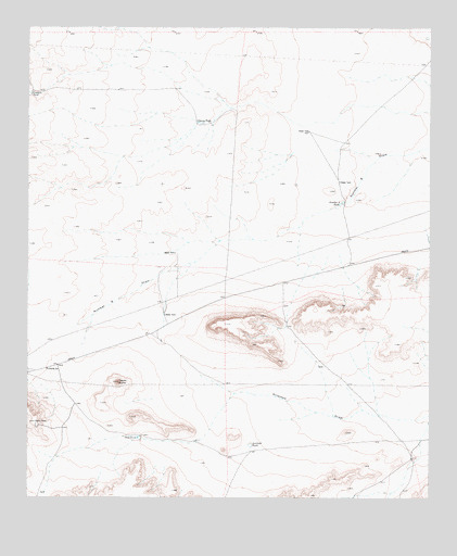 Tepee Butte, TX USGS Topographic Map