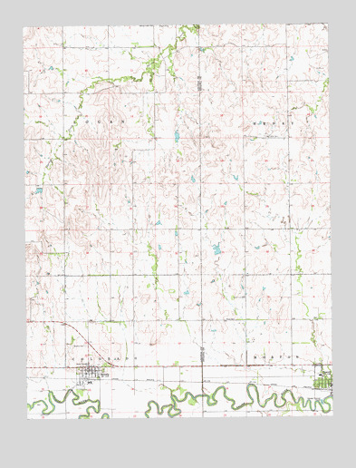 Tescott, KS USGS Topographic Map