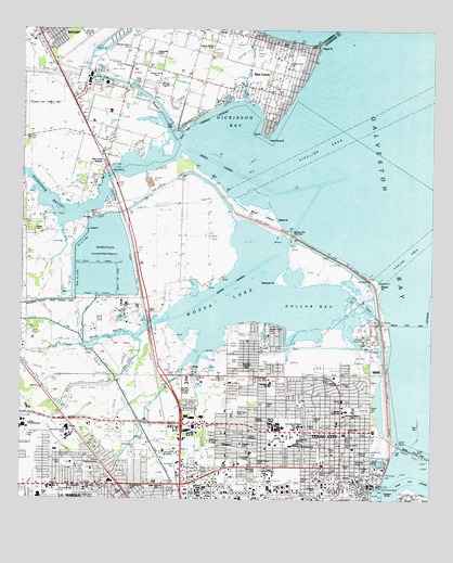 Texas City, TX USGS Topographic Map